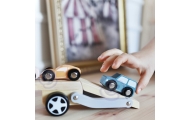 Medinė priekaba su žaisliniais automobiliais VIGA PolarB Montessori-Žaislai, Kūdikiams, Žaislai mažyliams (iki 4 m.