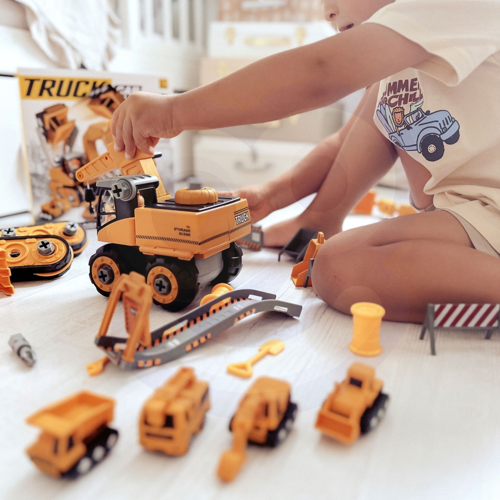 Statybvietė WOOPIE Mega Construction Yard 5-in-1 XXL rinkinys