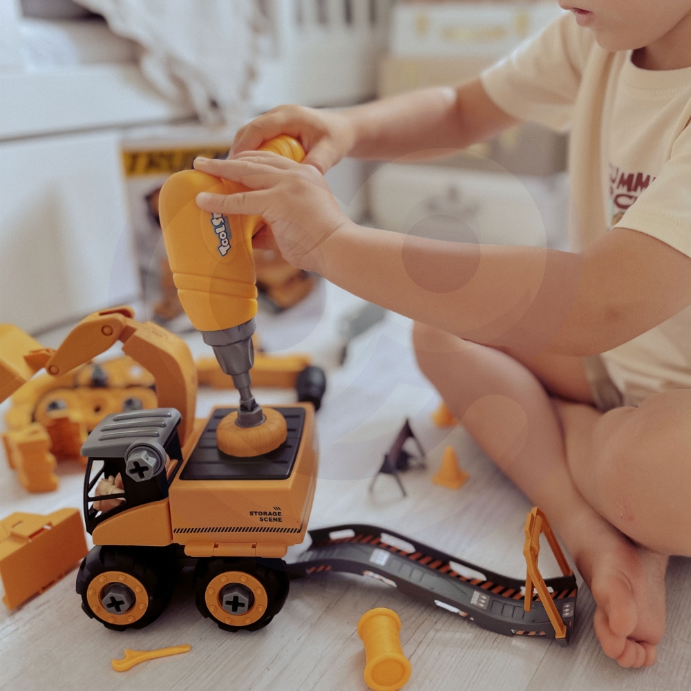 Statybvietė WOOPIE Mega Construction Yard 5-in-1 XXL rinkinys