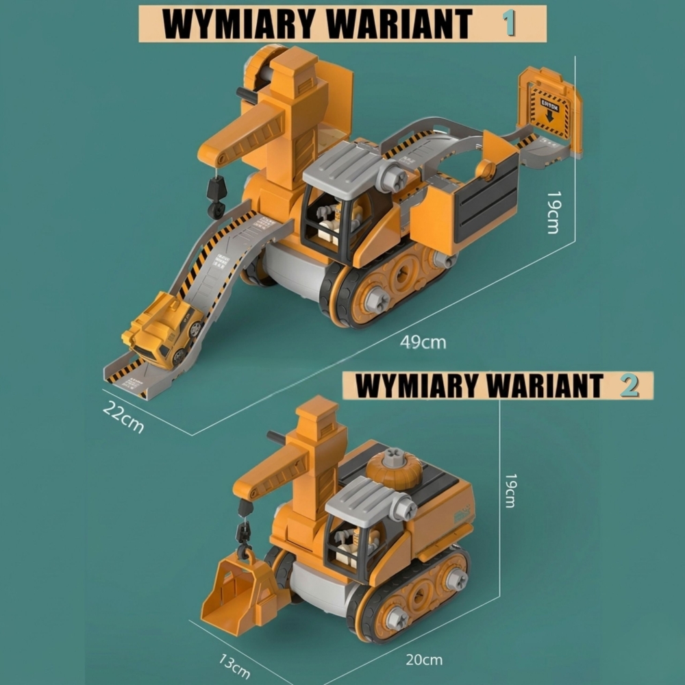 Statybvietė WOOPIE Mega Construction Yard 5-in-1 XXL rinkinys
