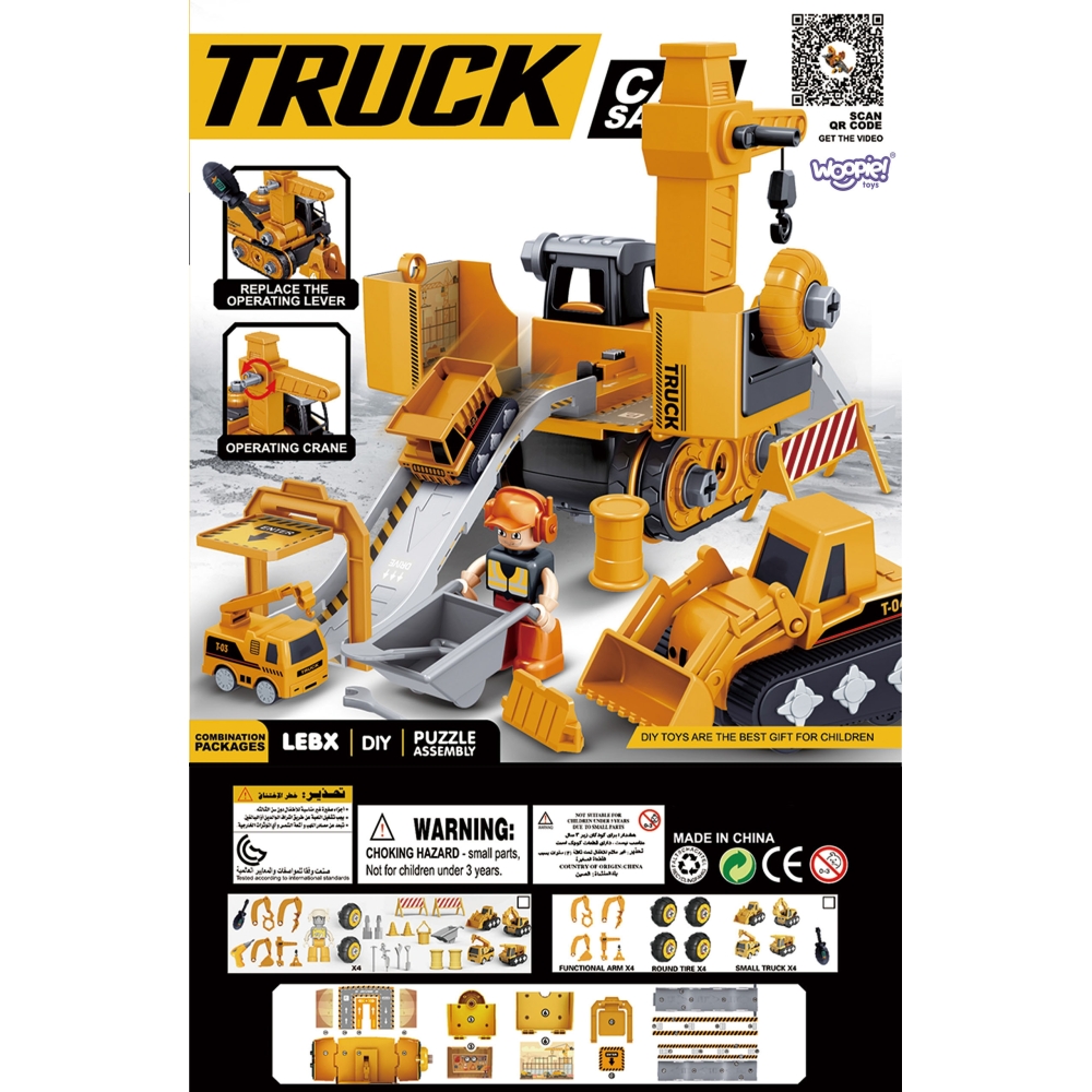 Statybvietė WOOPIE Mega Construction Yard 5-in-1 XXL rinkinys