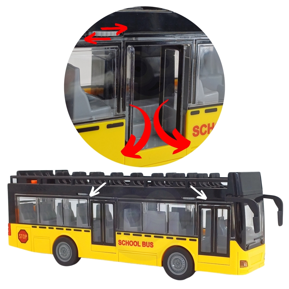 Autobusas su šviesomis ir atidaromomis durimis WOOPIE