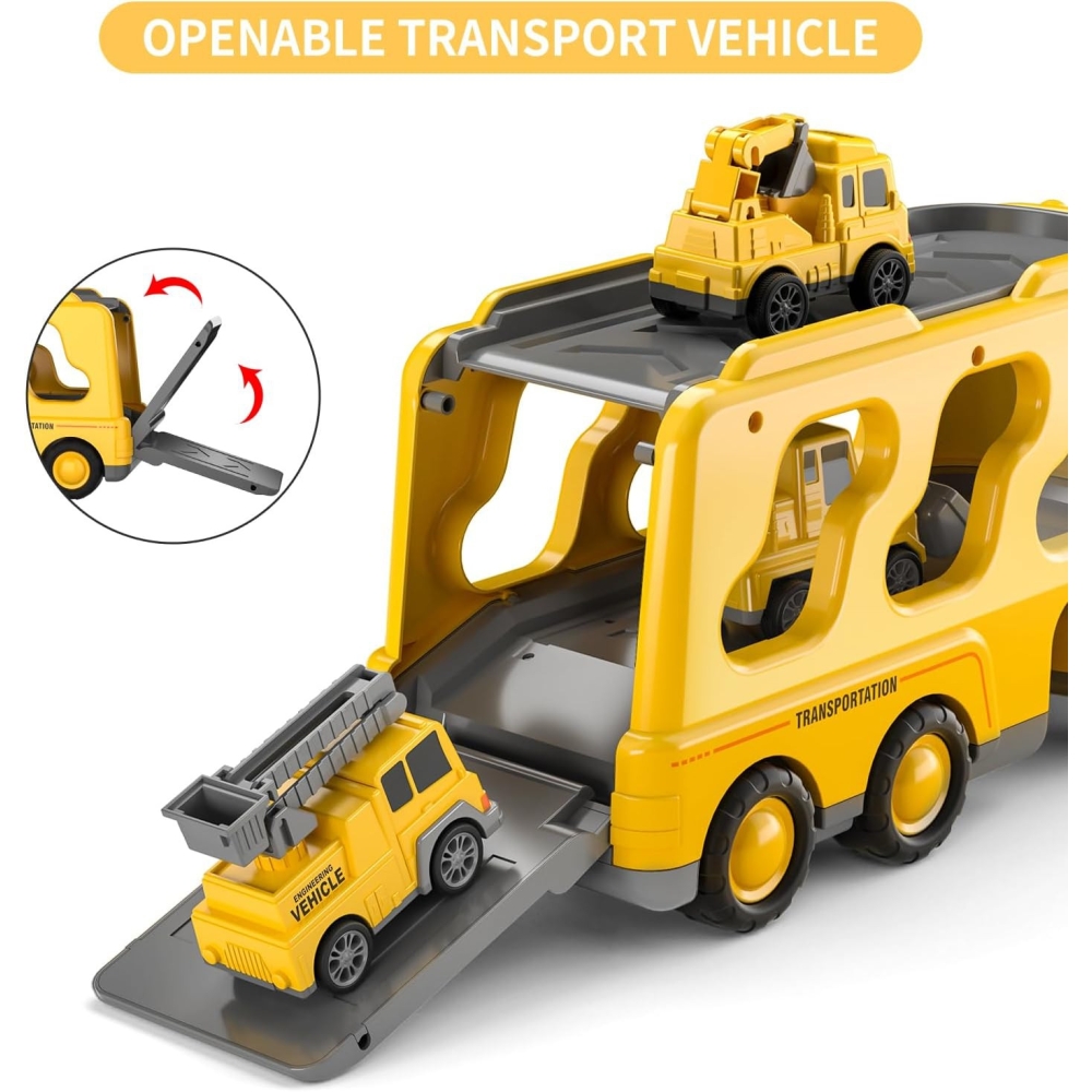 Kelių pagalbos sunkvežimio rinkinys WOOPIE + 5 automobiliai-Žaislai, Auto ir transporto žaislai, Garažai, trasos ir kita, Mašino