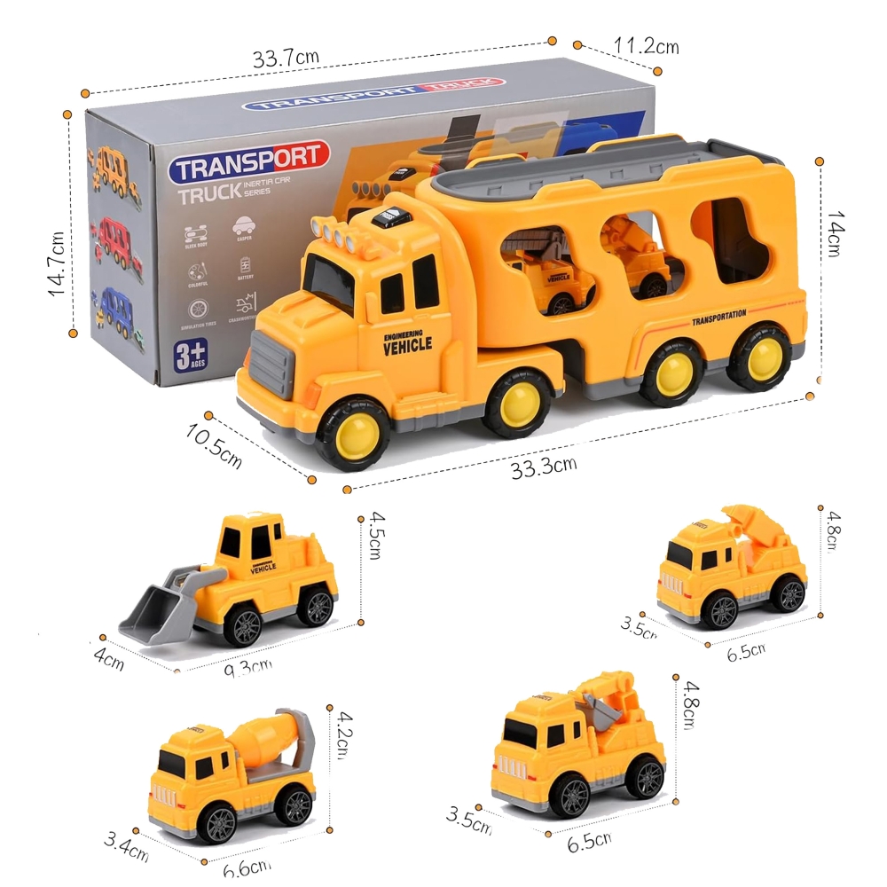 Kelių pagalbos sunkvežimio rinkinys WOOPIE + 5 automobiliai-Žaislai, Auto ir transporto žaislai, Garažai, trasos ir kita, Mašino