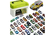 Lenktyninių automobilių rinkinys WOOPIE, 30 vnt + kilimėlis