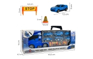 WOOPIE Zestaw Cieżarówka Transporter 3w1 Niebieski Policja					