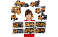 WOOPIE Wielki Zestaw Auta Budowlane 6w1