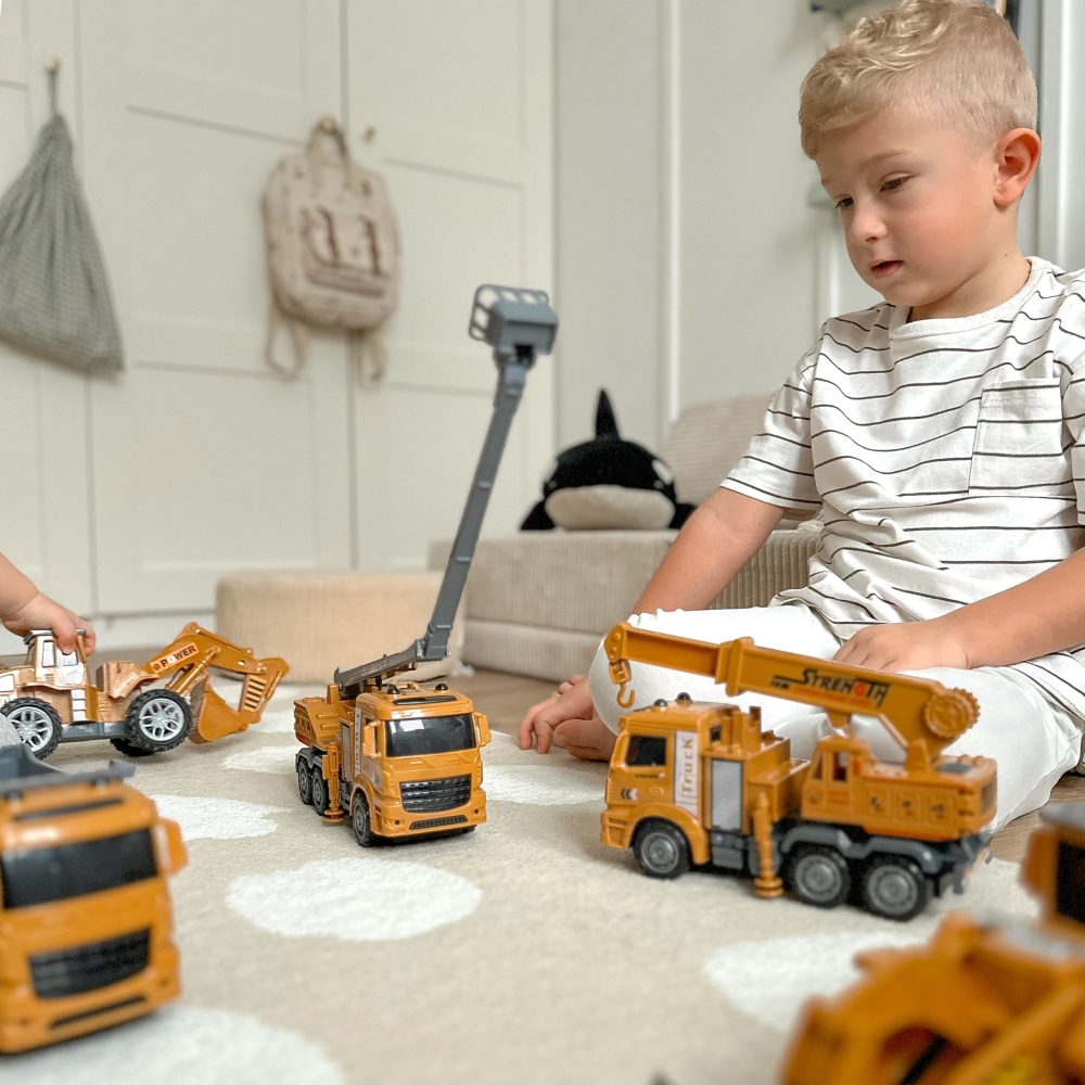 WOOPIE didelis rinkinys Construction Cars 6in1