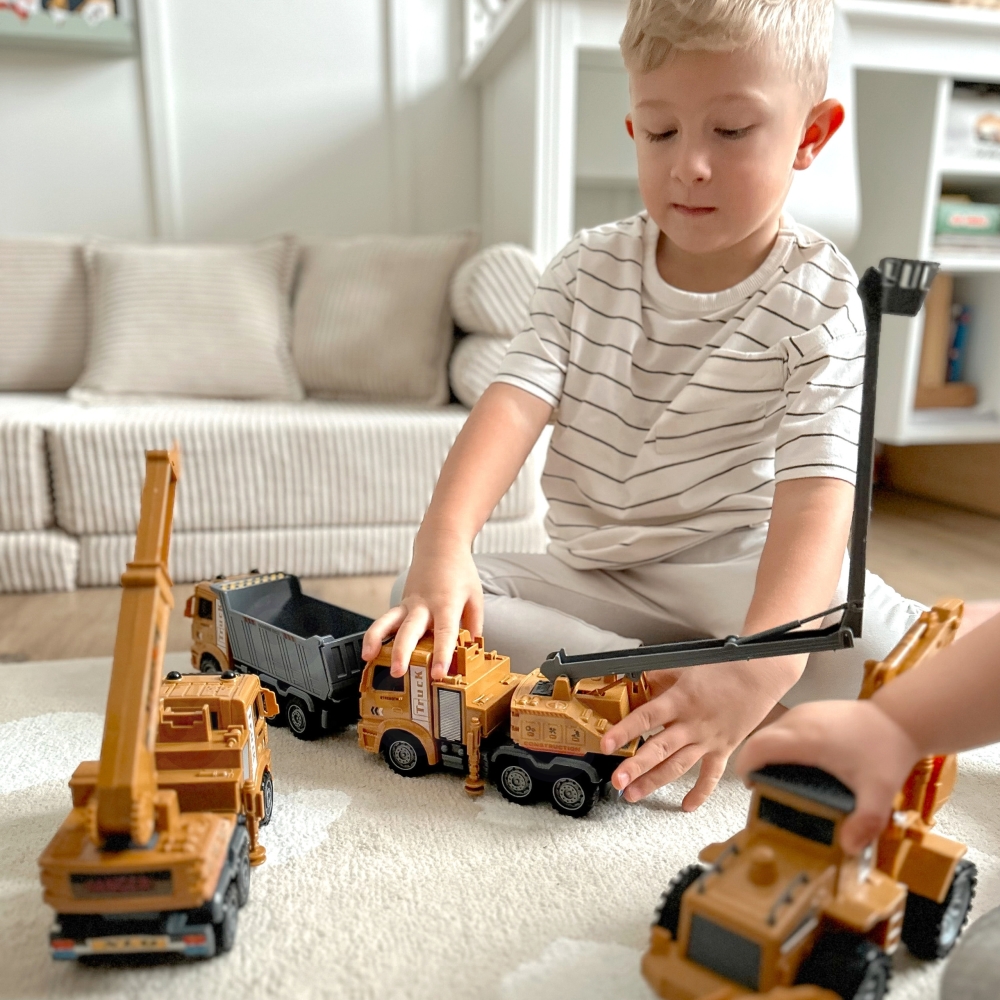 WOOPIE didelis rinkinys Construction Cars 6in1