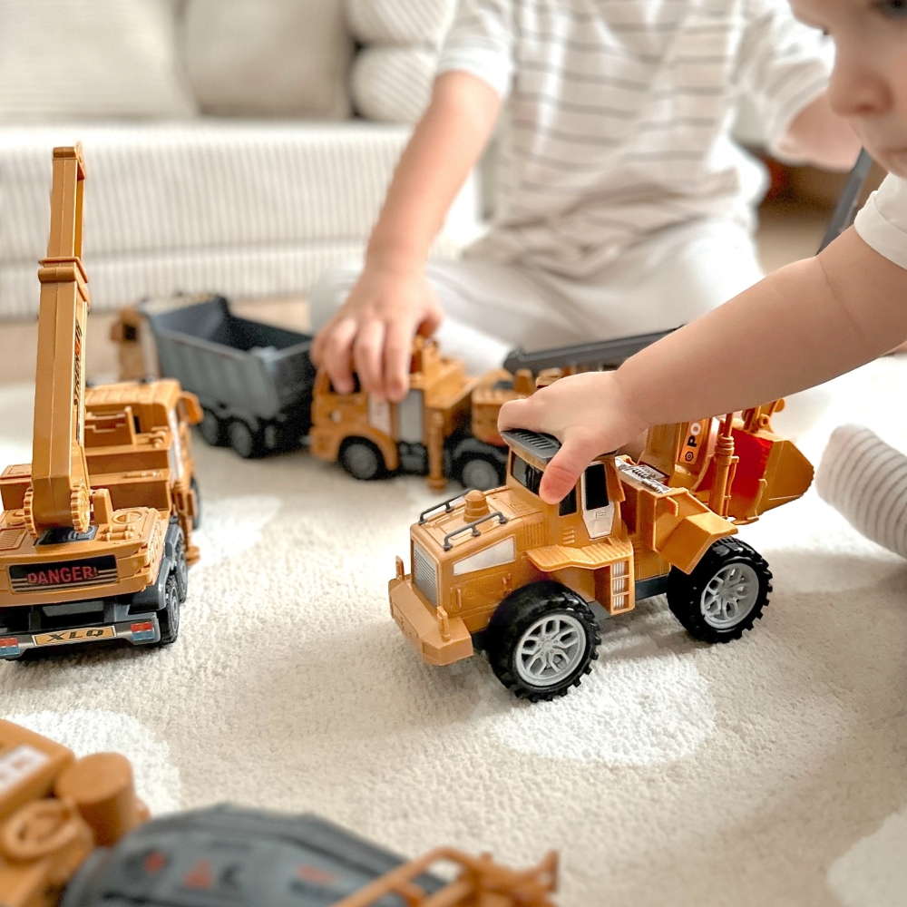 WOOPIE didelis rinkinys Construction Cars 6in1