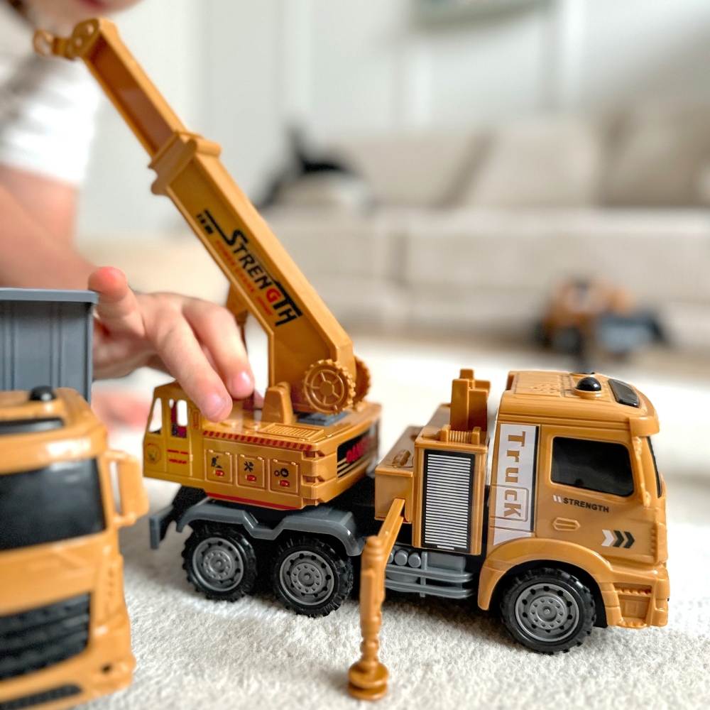 WOOPIE didelis rinkinys Construction Cars 6in1