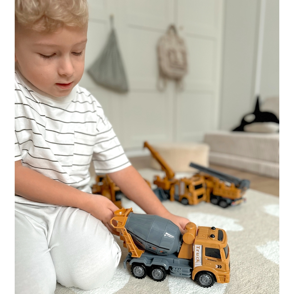 WOOPIE didelis rinkinys Construction Cars 6in1