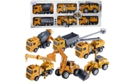 WOOPIE Wielki Zestaw Auta Budowlane 6w1