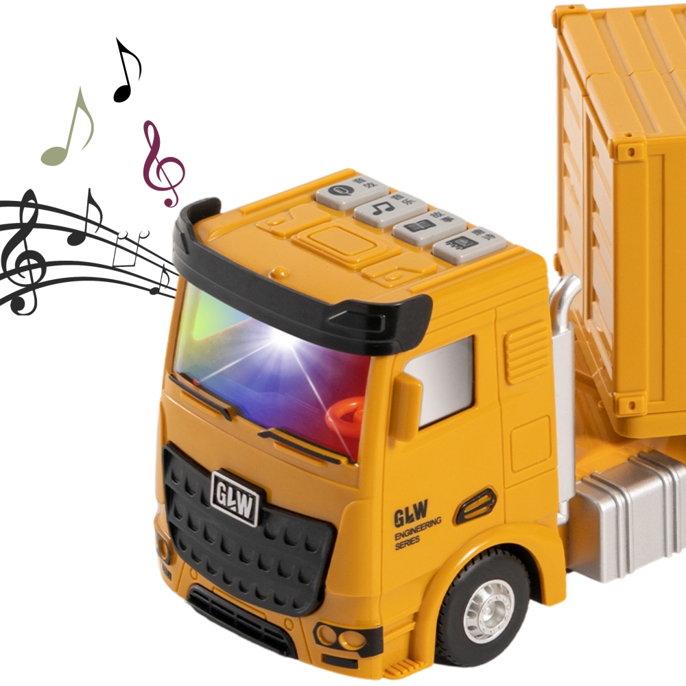 Sunkvežimio statybvietės rinkinys WOOPIE 6-in-1: kranas, automobiliai, priedai-Žaislai, Auto ir transporto žaislai, Garažai, tra