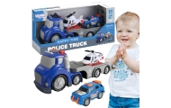 Policijos sunkvežimis WOOPIE Blue City Truck garso ir šviesos efektai
