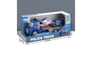 WOOPIE Niebieska Laweta Policyjna City Truck Efekty Dźwiękowe i Świetlne