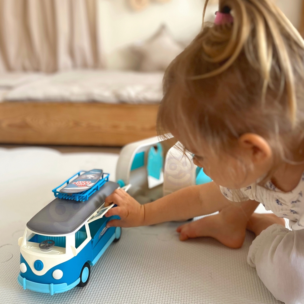 Lėlių kemperis WOOPIE XL Camper Stovyklavimo rinkinys su priekaba-Žaislai, Lėlės ir jų priedai, Auto ir transporto žaislai, Maši