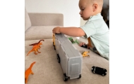 WOOPIE Ciężarówka Transporter 2w1 Zestaw Dinozaurów + Makieta
