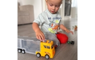 WOOPIE Ciężarówka Transporter 2w1 Zestaw Dinozaurów + Makieta