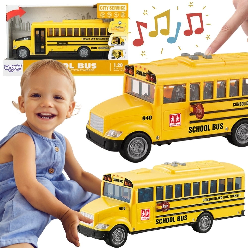 Interaktyvus elektrinis mokyklinis autobusas WOOPIE 1:20