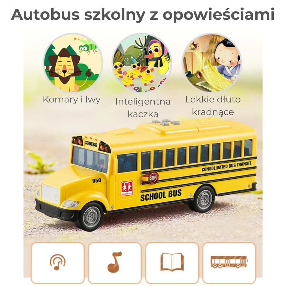 Interaktyvus elektrinis mokyklinis autobusas WOOPIE 1:20
