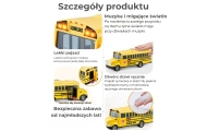WOOPIE Autobus Szkolny Interaktywny Elektryczny 1:20