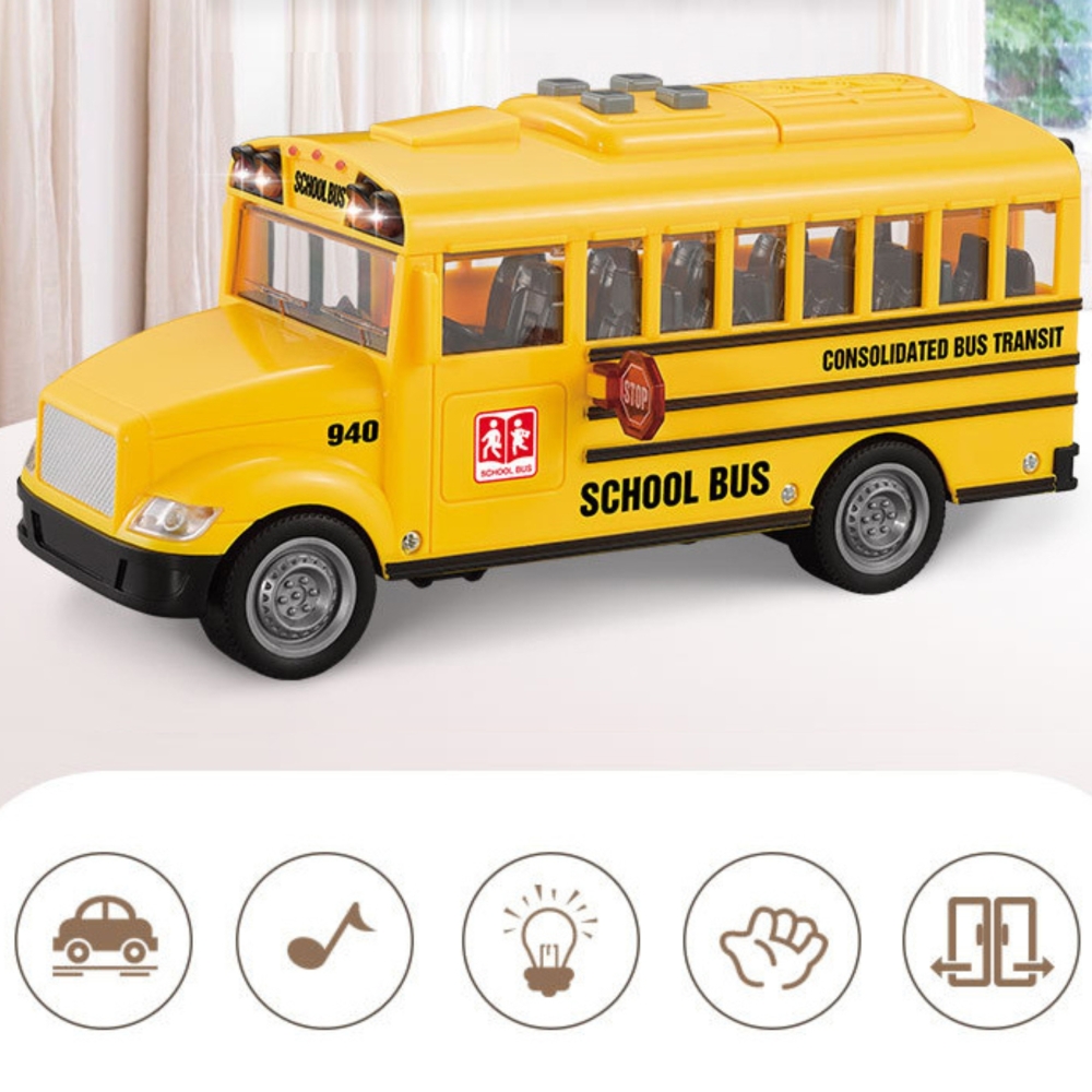 Interaktyvus elektrinis mokyklinis autobusas WOOPIE 1:20