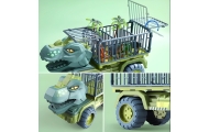 Dinozauro sunkvežimis WOOPIE + figūrėlės