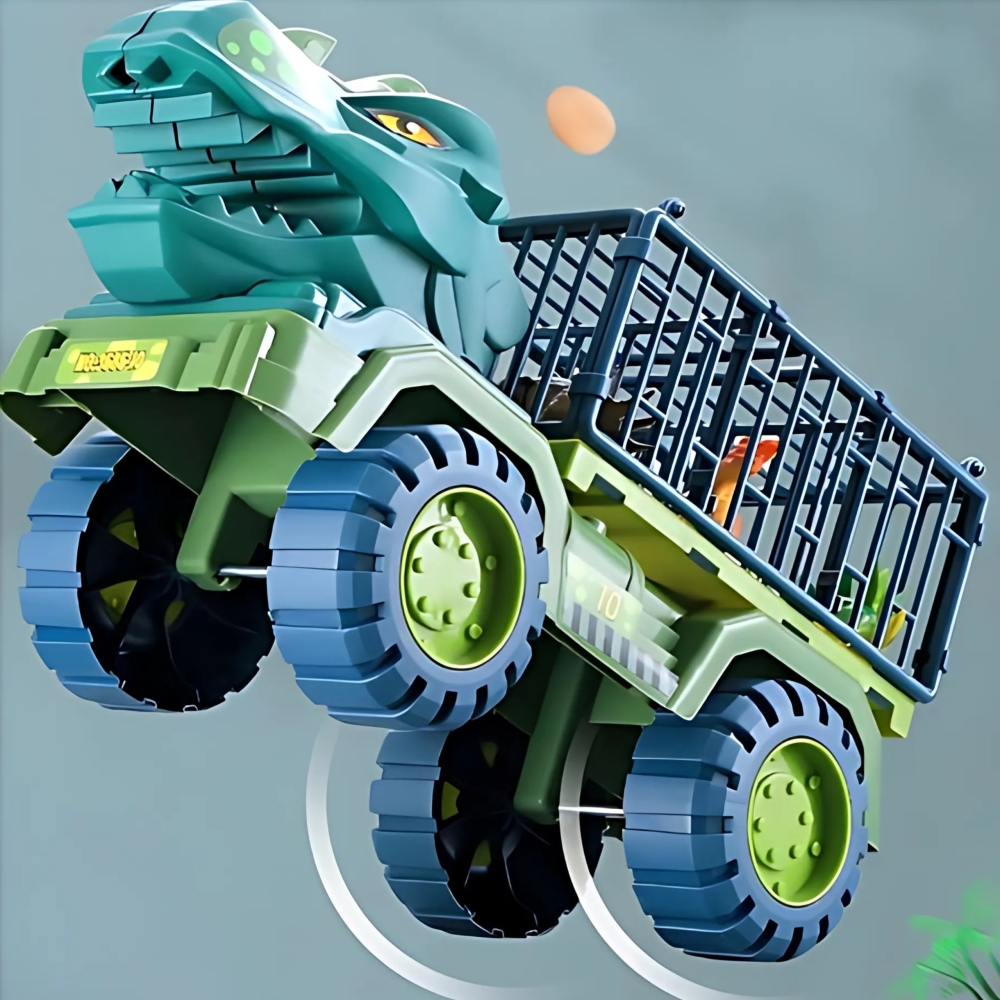 Dinozauro sunkvežimis WOOPIE + figūrėlės-Žaislai, Auto ir transporto žaislai, Mašinos-e-vaikas