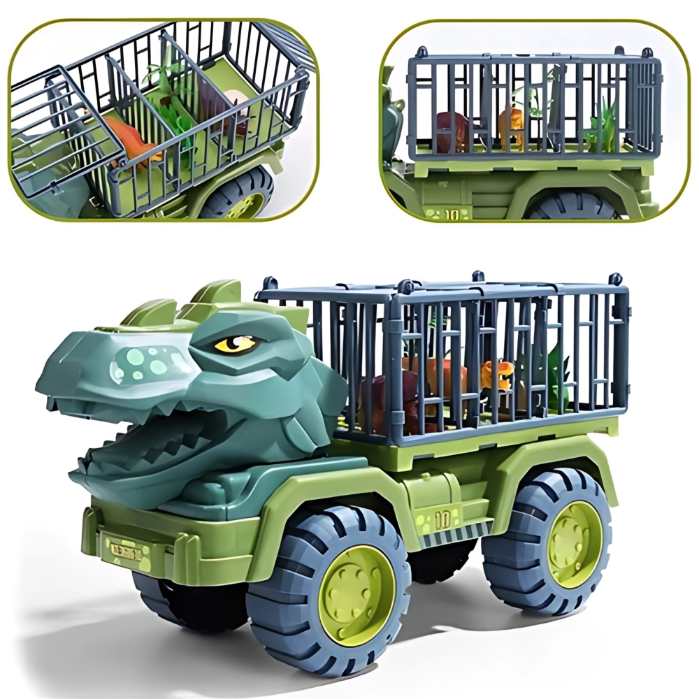 Dinozauro sunkvežimis WOOPIE + figūrėlės-Žaislai, Auto ir transporto žaislai, Mašinos-e-vaikas