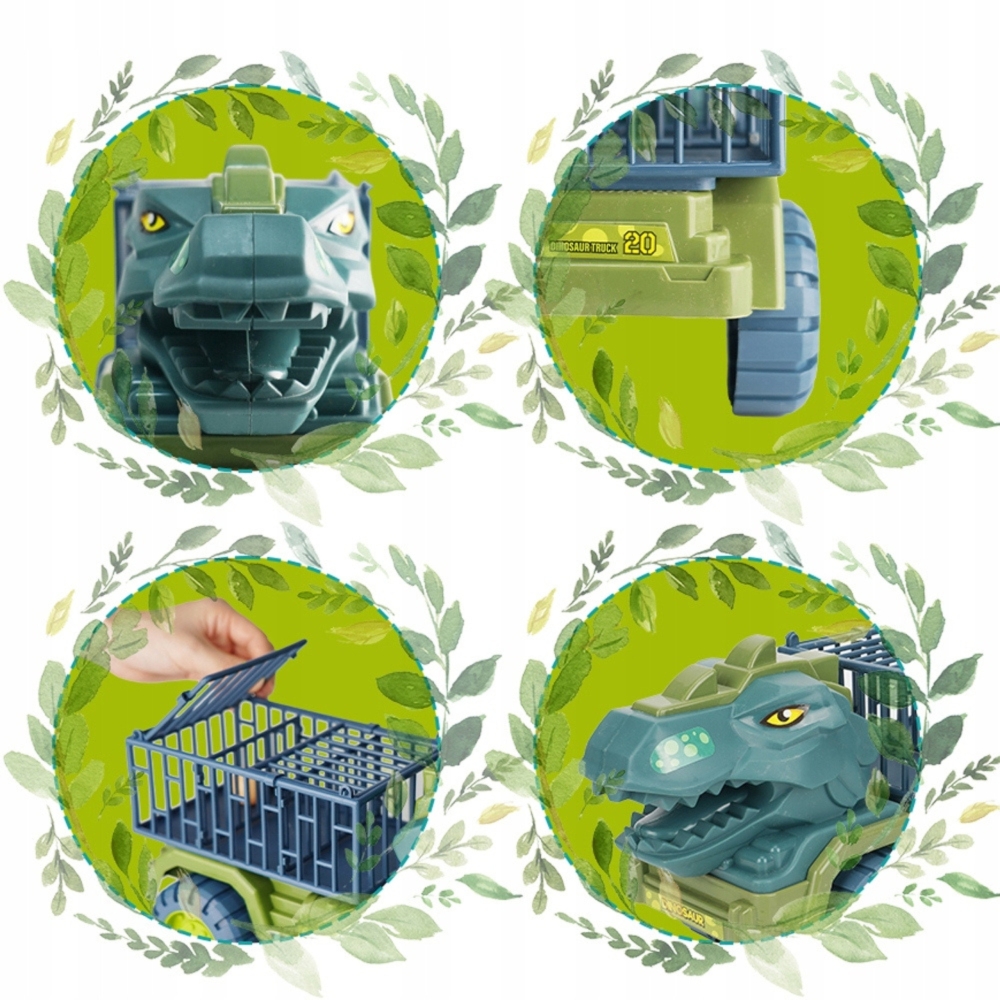 Dinozauro sunkvežimis WOOPIE + figūrėlės-Žaislai, Auto ir transporto žaislai, Mašinos-e-vaikas