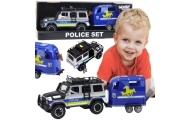 Policijos visureigio ir arklio priekabos rinkinys WOOPIE-Žaislai, Auto ir transporto žaislai, Mašinos-e-vaikas