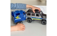 Policijos visureigio ir arklio priekabos rinkinys WOOPIE-Žaislai, Auto ir transporto žaislai, Mašinos-e-vaikas
