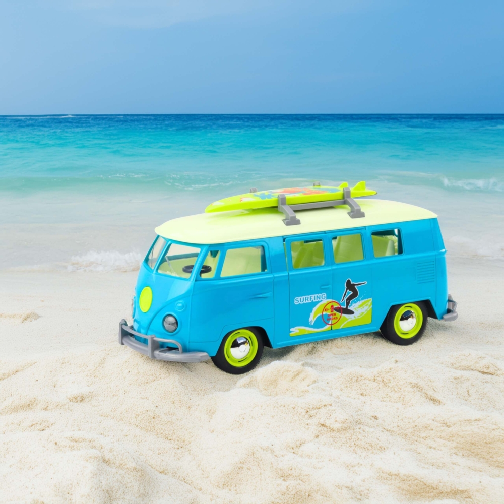 Autobusas WOOPIE Surfing Classic Blue su šviesomis ir garsu-Žaislai, Auto ir transporto žaislai, Mašinos-e-vaikas