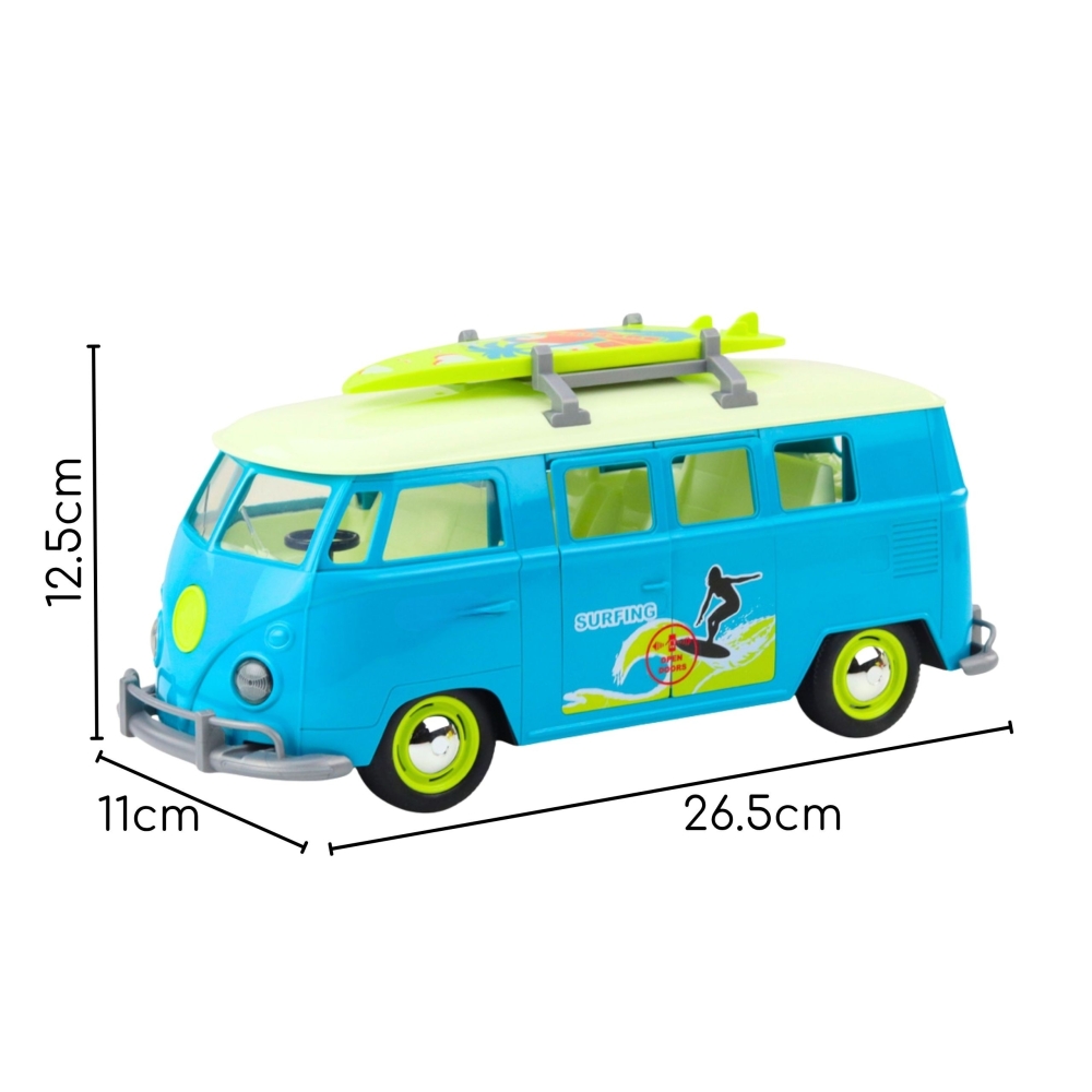Autobusas WOOPIE Surfing Classic Blue su šviesomis ir garsu-Žaislai, Auto ir transporto žaislai, Mašinos-e-vaikas