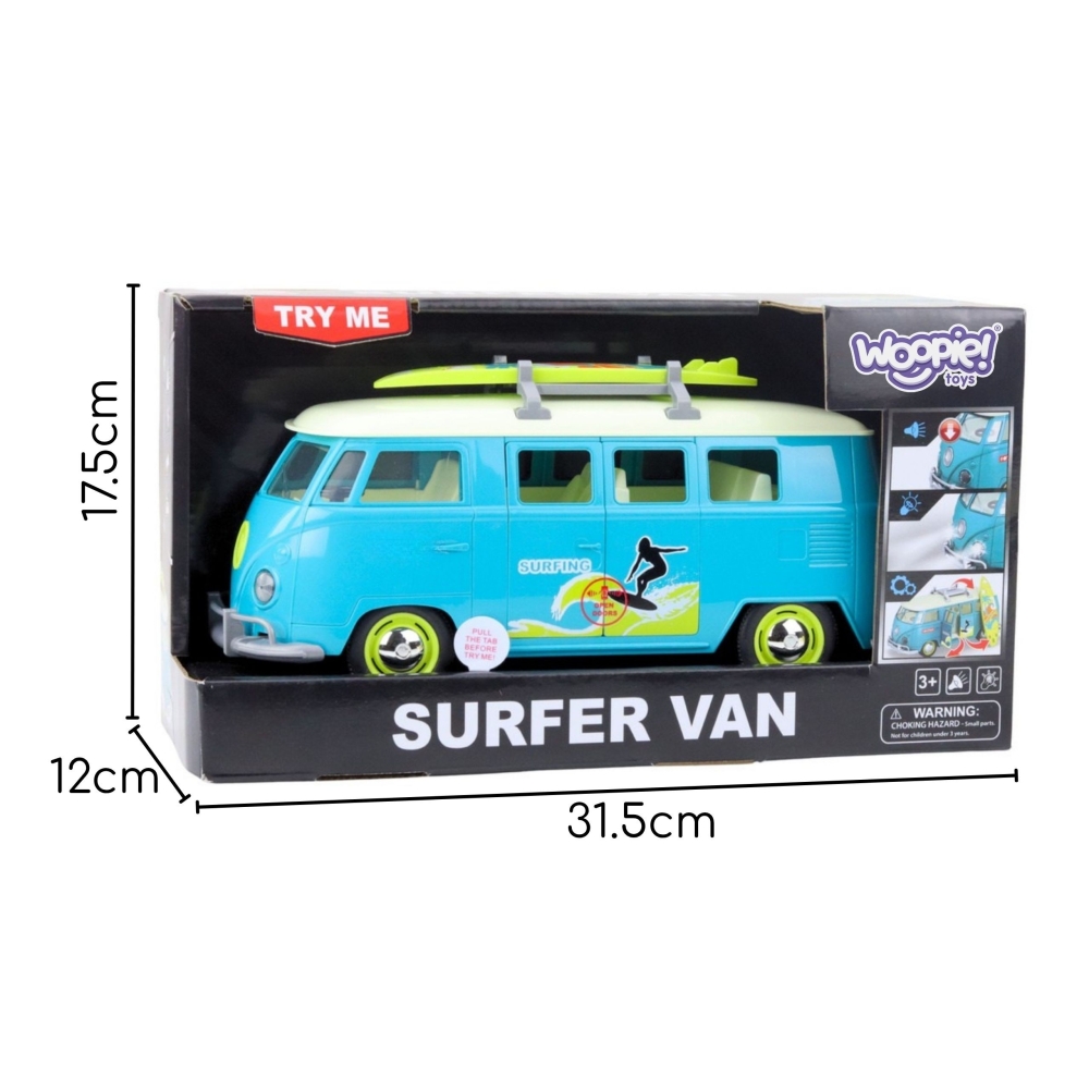 Autobusas WOOPIE Surfing Classic Blue su šviesomis ir garsu-Žaislai, Auto ir transporto žaislai, Mašinos-e-vaikas