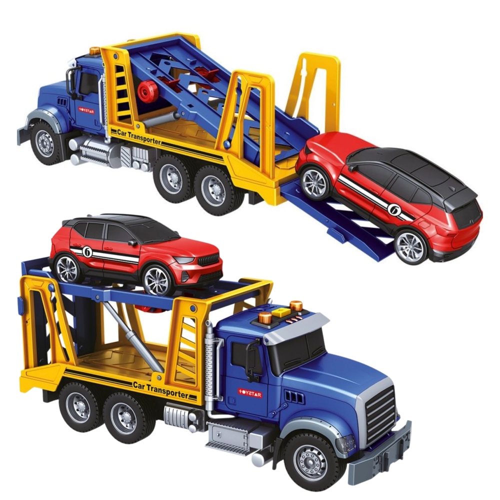 Transporter sunkvežimis su automobiliu WOOPIE šviesos garsai-Žaislai, Auto ir transporto žaislai, Mašinos-e-vaikas