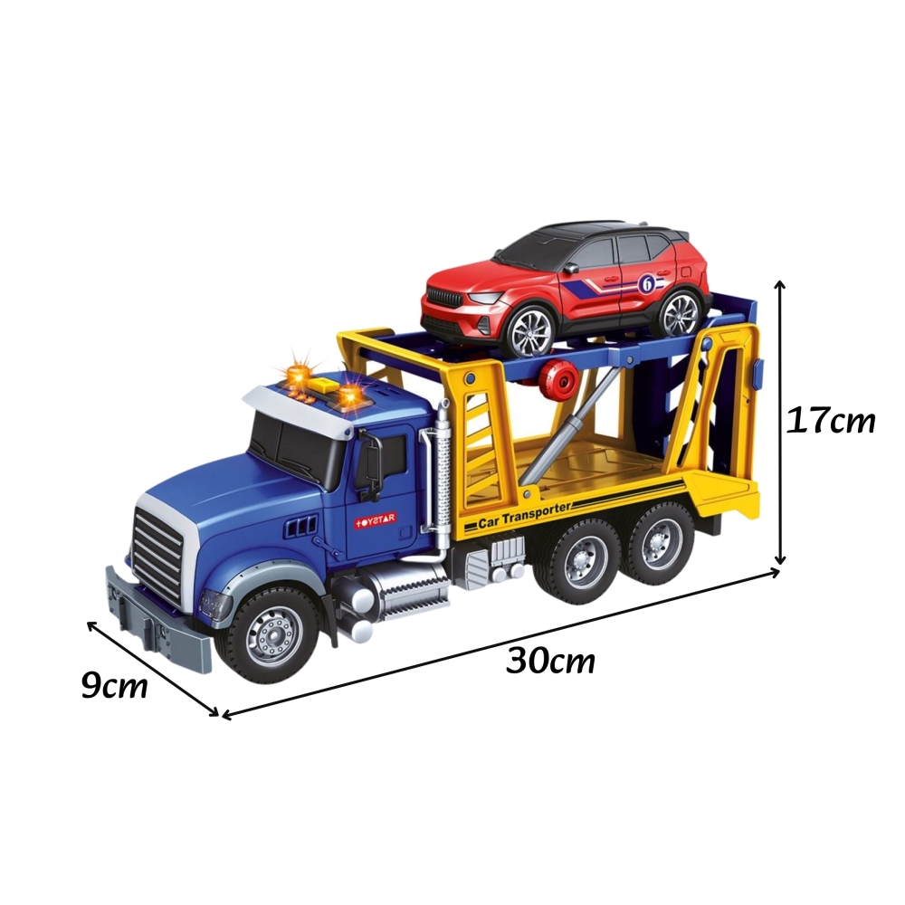 Transporter sunkvežimis su automobiliu WOOPIE šviesos garsai-Žaislai, Auto ir transporto žaislai, Mašinos-e-vaikas