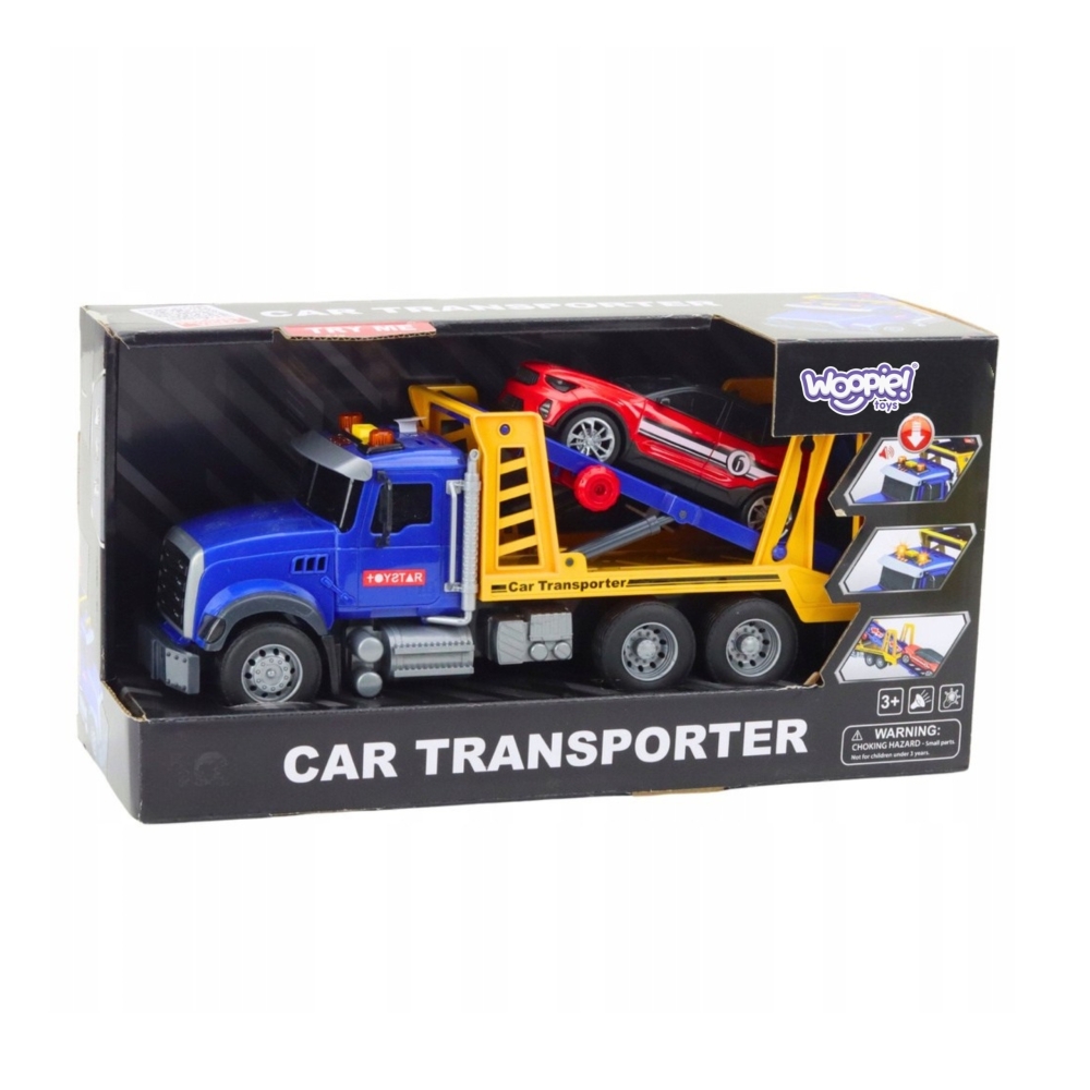 Transporter sunkvežimis su automobiliu WOOPIE šviesos garsai-Žaislai, Auto ir transporto žaislai, Mašinos-e-vaikas