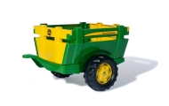 Priekaba Rolly Toys John Deere RollyTrailer FarmOpen Sides-Judėjimui, Minami traktoriai ir jų priedai-e-vaikas