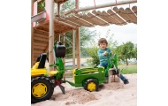 Rolly Toys John Deere Przyczepka rollyTrailer FarmOtwierane Burty