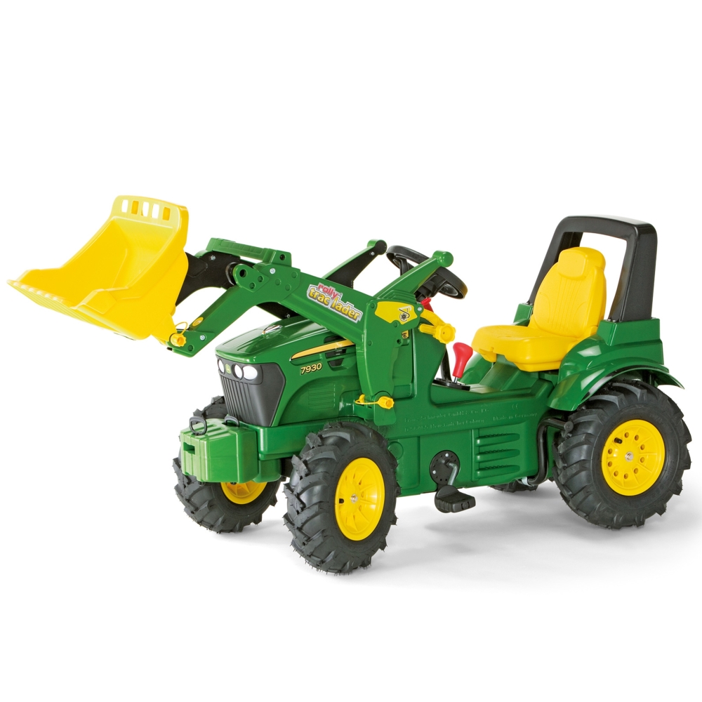 Rolly Toys 710126 Traktor Rolly Farmtrac John Deere z łyżką i pompowanymi kołami