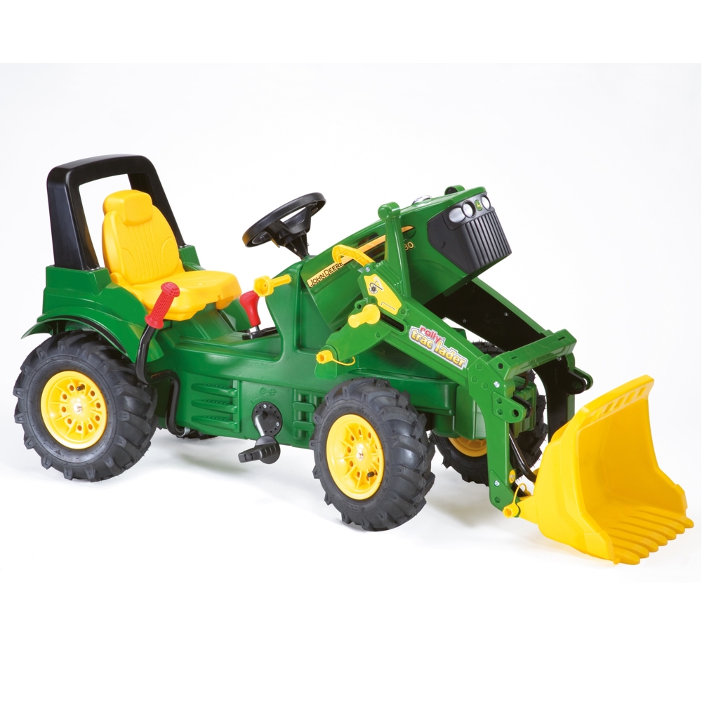 Minamas traktorius su kaušu ir pripučiamais ratais Rolly Toys 710126 Rolly Farmtrac John Deere-Judėjimui, Minami traktoriai ir j