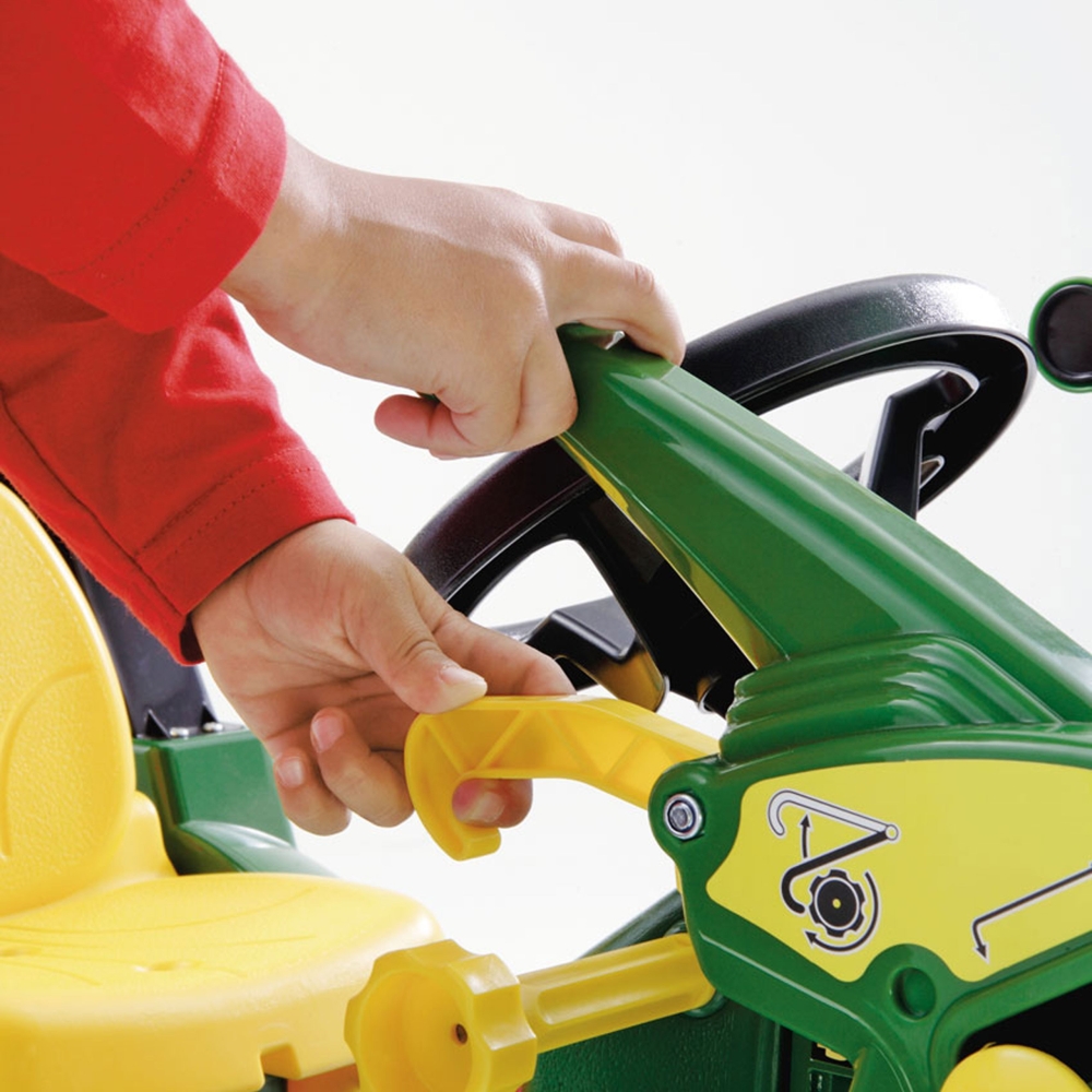 Minamas traktorius su kaušu ir pripučiamais ratais Rolly Toys 710126 Rolly Farmtrac John Deere-Judėjimui, Minami traktoriai ir j