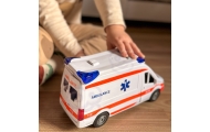 WOOPIE Pogotowie Karetka Ambulans Nosze w Zestawie + Sygnały Dźwiękowe I Świetlne