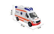 WOOPIE Pogotowie Karetka Ambulans Nosze w Zestawie + Sygnały Dźwiękowe I Świetlne