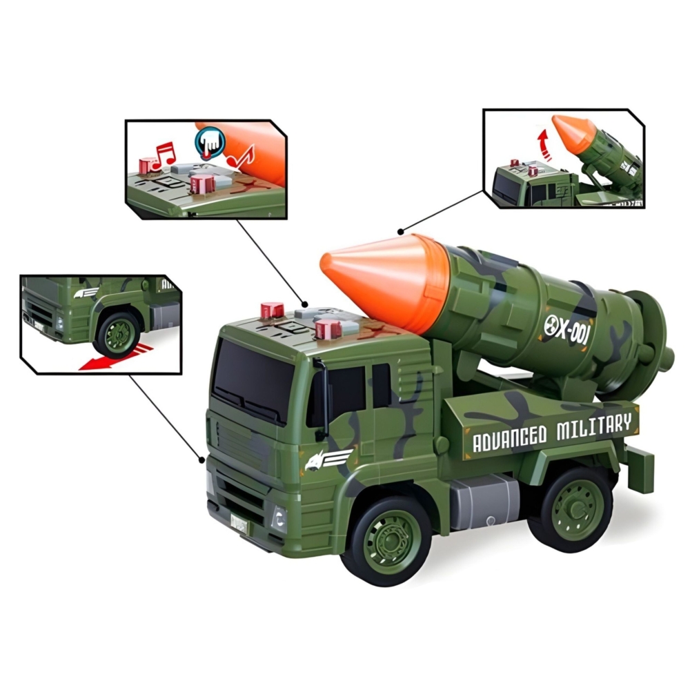 Karinių transporto priemonių rinkinys WOOPIE su paleidimo įrenginiu Mastelis 1:20-Žaislai, Auto ir transporto žaislai, Lėktuvai,