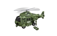 WOOPIE Zestaw Pojazdów Wojskowych z Wyrzutnią Czołg Helikopter 4SZT Skala 1:20