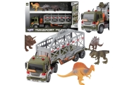 WOOPIE Ciężarówka Transporter Dinozaurów Auto z Dźwiękiem i Światłem