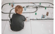 WOOPIE Electric Train Huge 914 cm Track Bridge Tunnel 86 pcs.